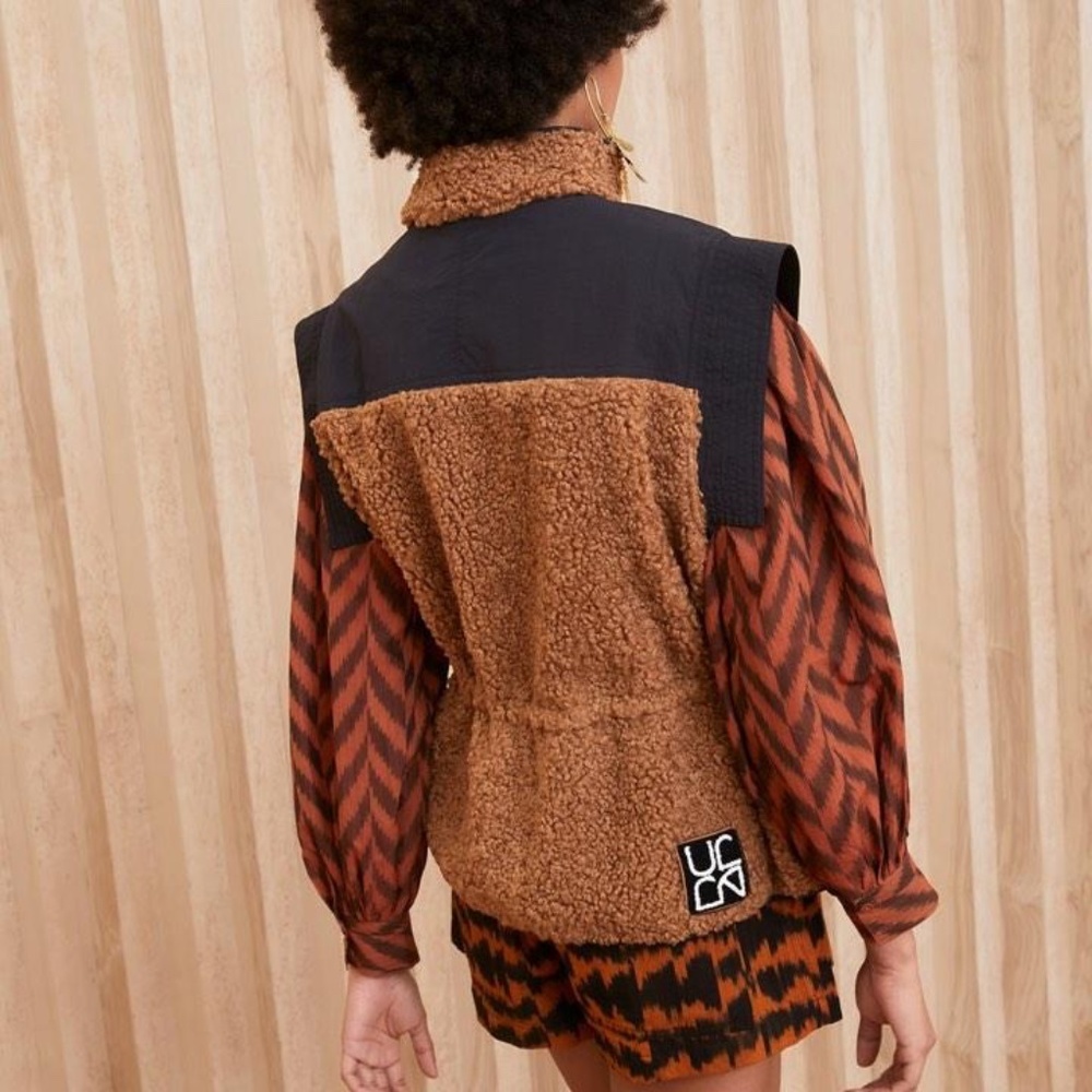 Ulla Johnson Tariet Teddy Vest - Sierra Brown - Picture 2 of 12